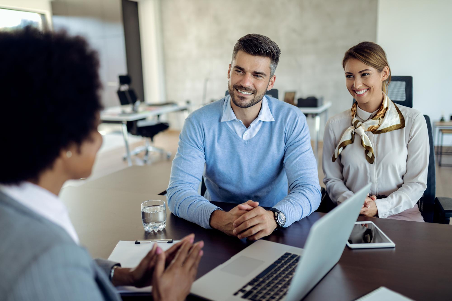 Business consultant meeting with a small business owner